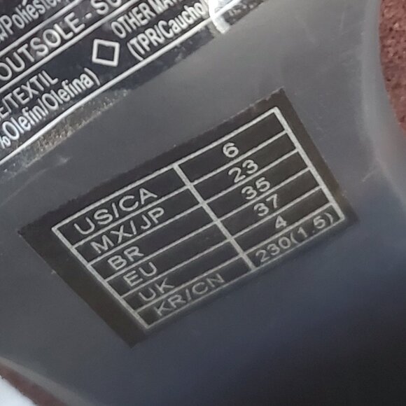 Forever 21 Brown Over The Knee Side Zipper Suede Boot SZ 6 - Picture 11 of 13